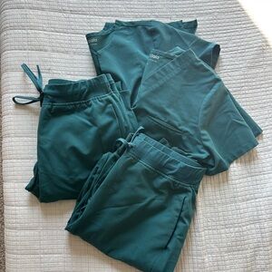 Mandala Caribbean Blue Scrubs- Two Sets Medium Tall